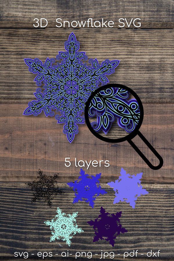 Download 9572+ 3D Snowflake Mandala Svg For Cricut Zip File - Mockups Design is a site where you can find ...