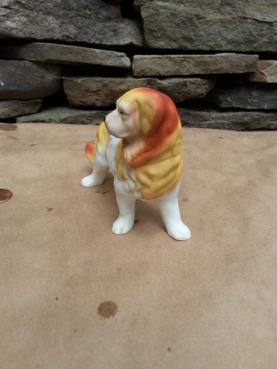 Vintage Golden Retriever Porcelain Golden Retriever Dog Figurine