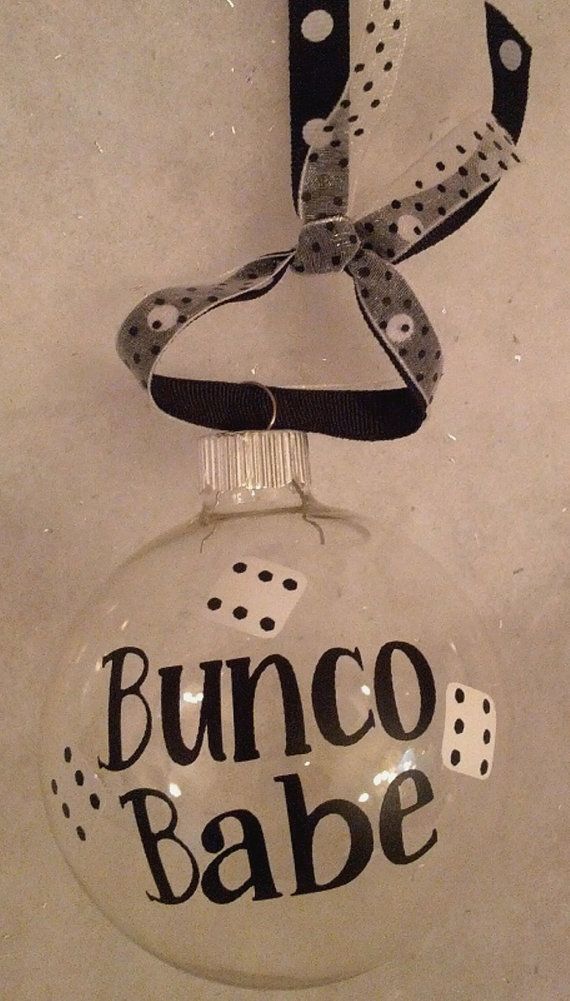 bunco christmas holiday ornament great gift idea or bunco christmas party