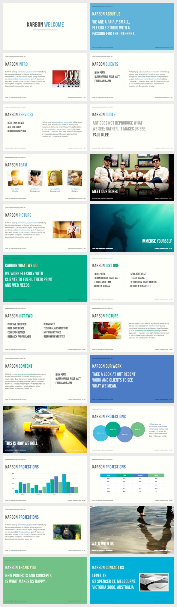 portfolio template powerpoint