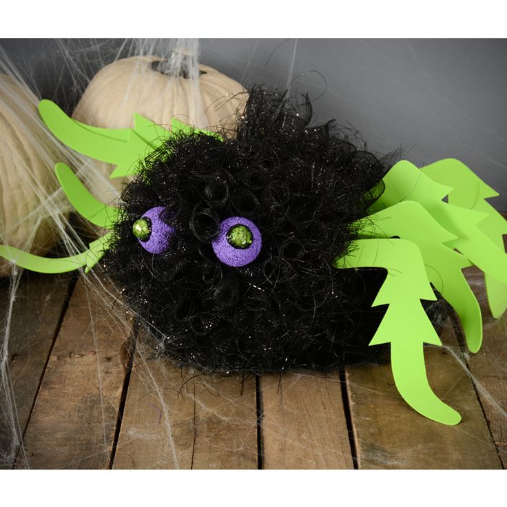 halloween deco mesh spider for anywhere in your home or tablescape fun and cute halloween - Halloween Deco halloween deco mesh spider for anywhere in your home or tablescape fun and cute halloween - Halloween Deco
