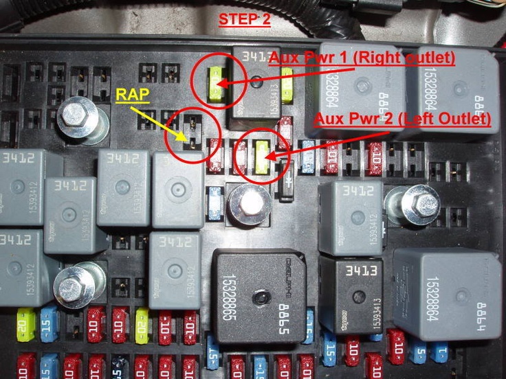 how-aux-power-rap-control-mod | Gmc canyon, Power 2007 tahoe fuse panel diagram 