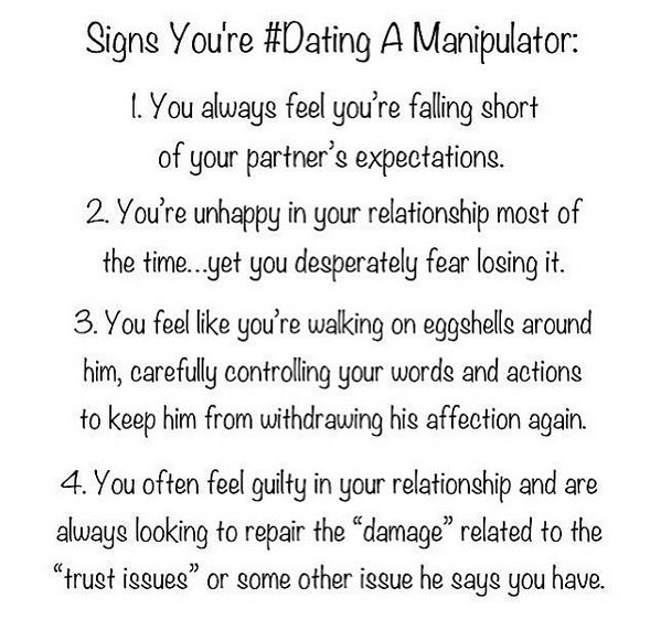 Dating a manipulator