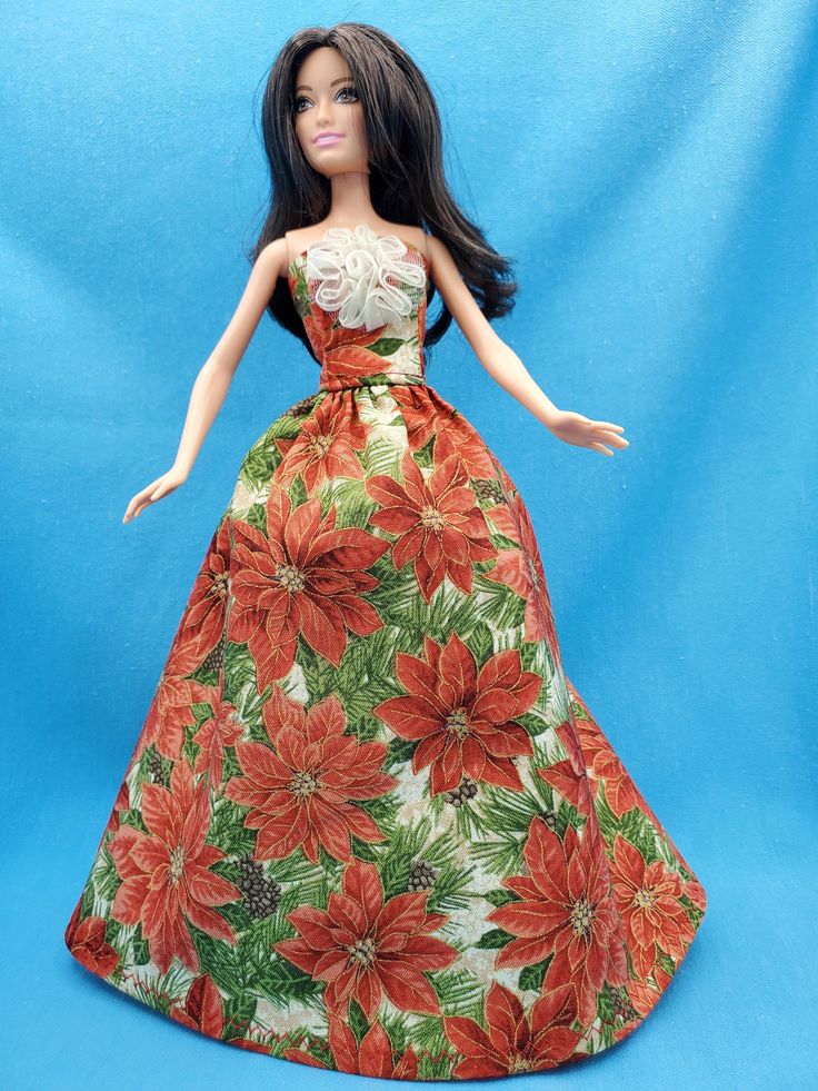 Fits Barbie Doll Barbie Clothes For Barbie Ballgown New Handmade For Barbie Flowers Dress For Barbie Doll Clothes For Barbie Gown Fits Barbie Doll Barbie Clothes For Barbie Ballgown New Handmade For Barbie Flowers Dress For Barbie Doll Clothes For Barbie Gown