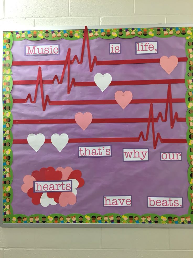 Music Is Life Thats Why Our Hearts Have Beats Valentines Bulletin Music Is Life Thats Why Our Hearts Have Beats Valentines Bulletin