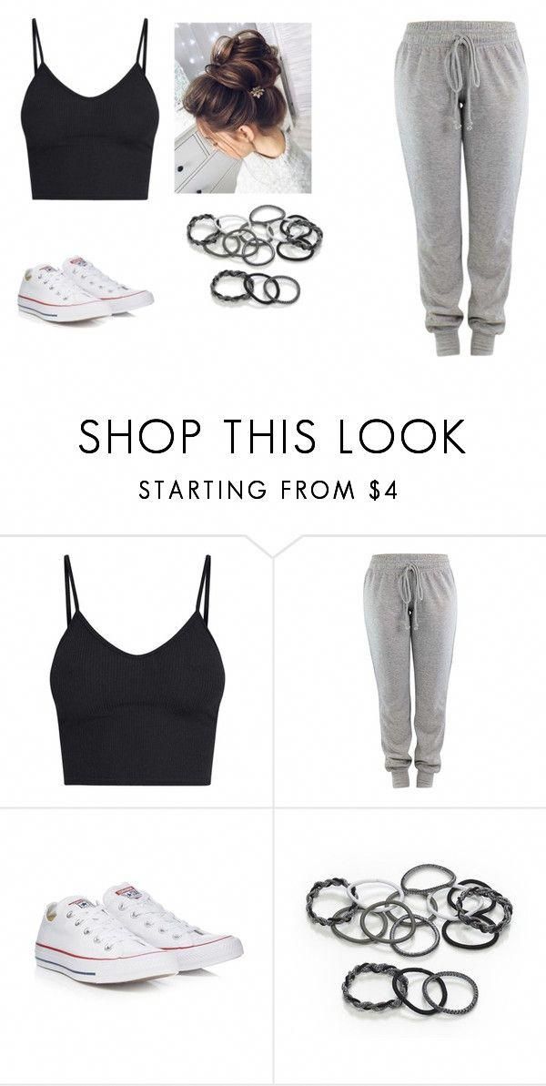 Outfit Of The Day #9 by pawlicki16 on Polyvore featuring Converse and scünci …