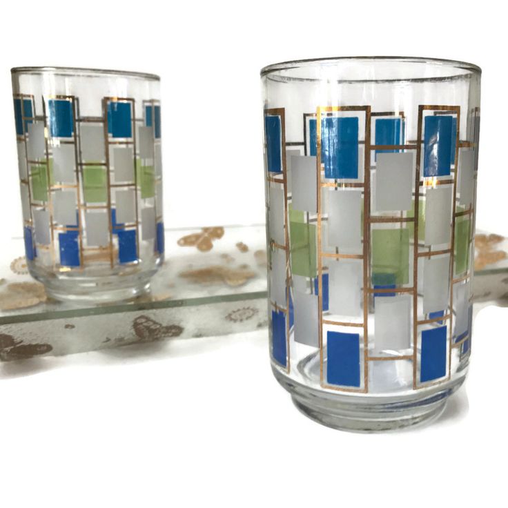 94 Best Vintage Drinking Gles Retro Mid Century Images On Mid Century Barware Libbey Nordic Highball Drinking Gles Turquoise Lime And Gold Set Of 5 Gl