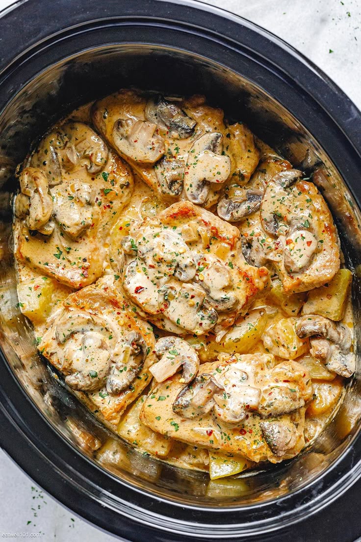 crock pot pork chops with mushroom soup and potatoes crock pot pork chops with mushroom soup and potatoes