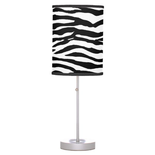 Zebra Print Pattern Table Lamp Zazzle Com In 2021 Decor Striped Purple Bedroom Zebra Print Pattern Table Lamp Zazzle, Zebra Print Floor Lamp