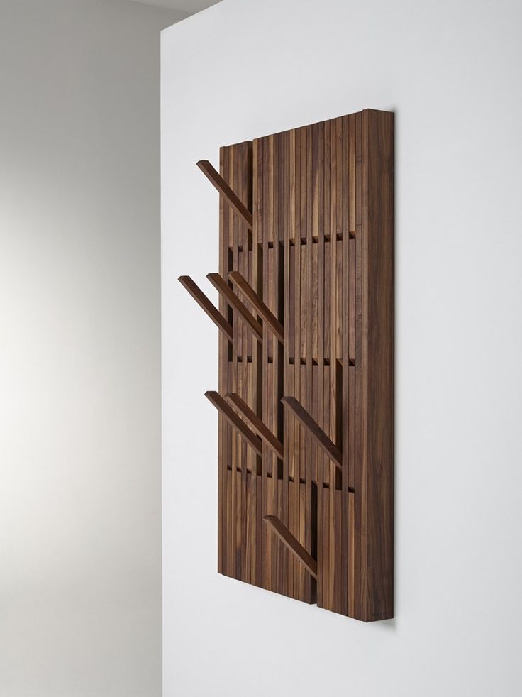 Piano Walnut Coat Rack By Per Use Вешалка для одежды Деревянные вешалки Piano Walnut Coat Rack By Per Use, Walnut Wall Mounted Coat Rack