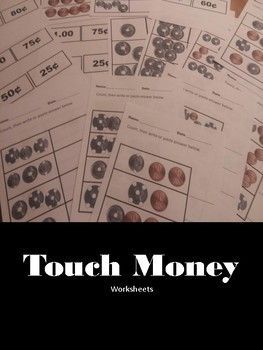 touch money worksheets money worksheets middle school life autism
