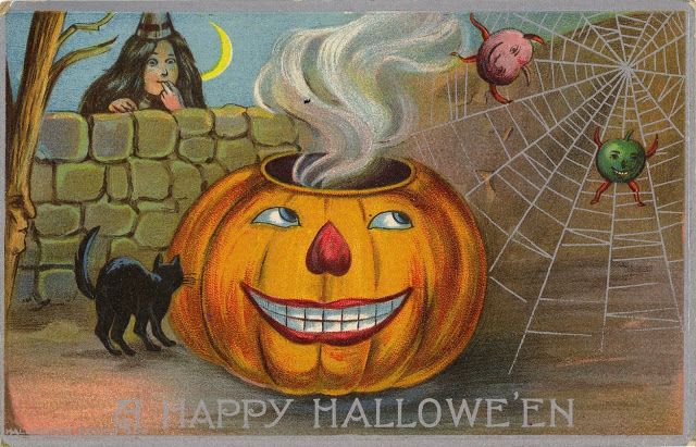 Halloween Postcards : In The Late 1800s, Postcards Were The Text Halloween Postcards : In The Late 1800s, Postcards Were The Text