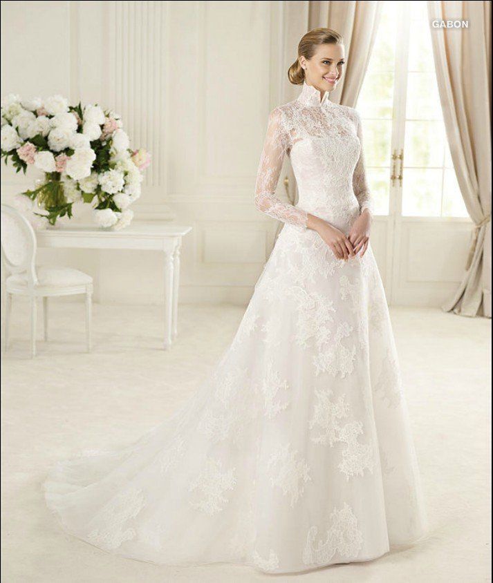 21 Best Wedding Dresses Images On Pinterest Dressses Victorian High Collar Long Sleeve A Line Lique Chapel Train Lace On Zipper Wedding Dresses