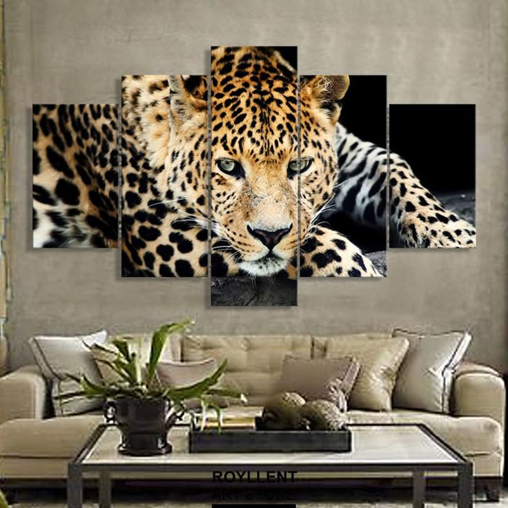 Wildlife animal Lion Family 5 Pcs Canvas Wall Art Painting Poster Home Decor Wildlife animal Lion Family 5 Pcs Canvas Wall Art Painting Poster Home Decor