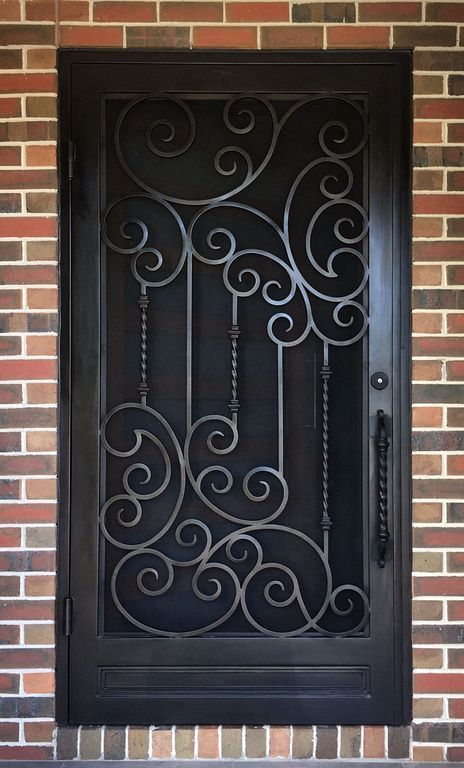 Wrought Iron Gate Door Fence Window Grill Railing Design Clipart K22090331 Railing Design Wrought Iron Gate Window Grill Design