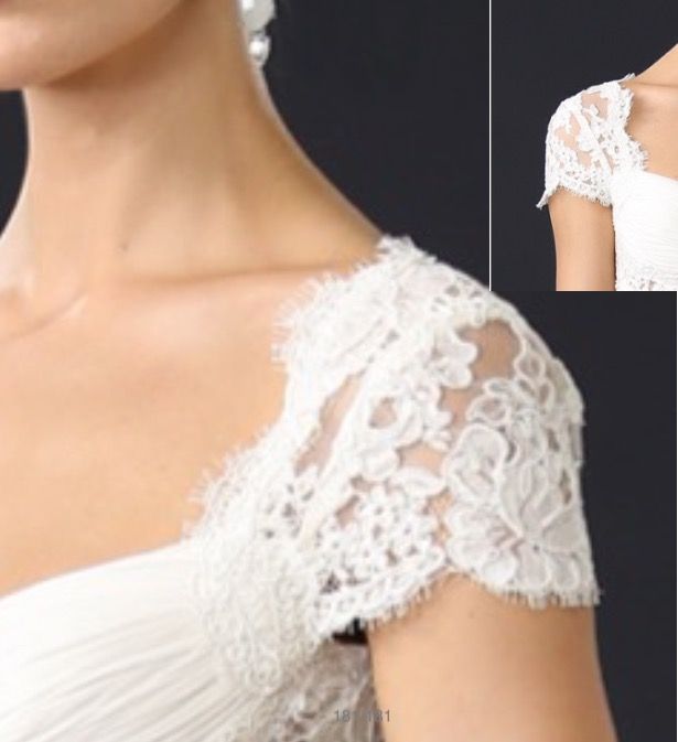 Detachable Sleeve Gorgeous Alencon Lace Cap Sleeves Would Be A Detachable Sleeve Gorgeous Alencon Lace Cap Sleeves Would Be A Lovely Addition To Your Strapless Gown For Some Extra Suppor Glam Dresses Create In