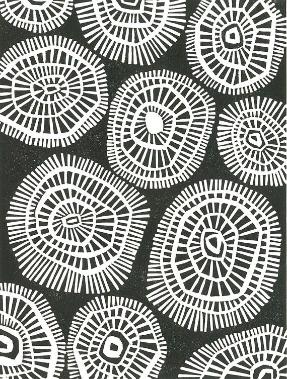 Geometric Linocut Print Black White Mid Century Modern Geometric Linocut Print Black White Mid Century Modern Mod Circles 8x10 Minimalist Pattern Play Pinterest Prints
