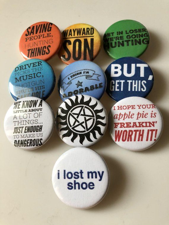 Jensen Ackles Pinback Buttons or Fridge Magnets 1.25/" Set Of 6 Dean