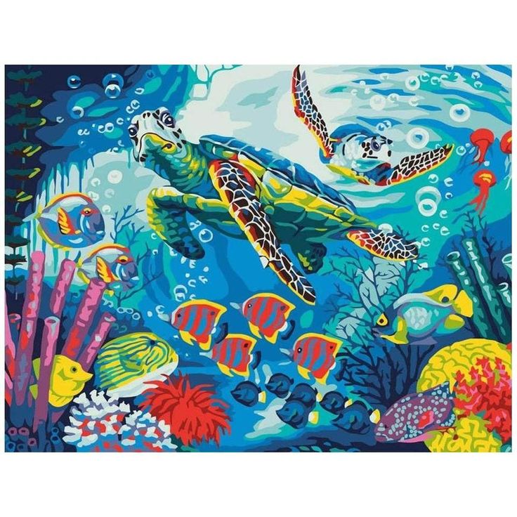 Turtles Own Picture for Home Decor Sea Painting by Numbers Colorful Picture with Frame DIY Pop Art Painting by Canvas with Unique Design Best Gift Turtles Own Picture for Home Decor Sea Painting by Numbers Colorful Picture with Frame DIY Pop Art Painting by Canvas with Unique Design Best Gift