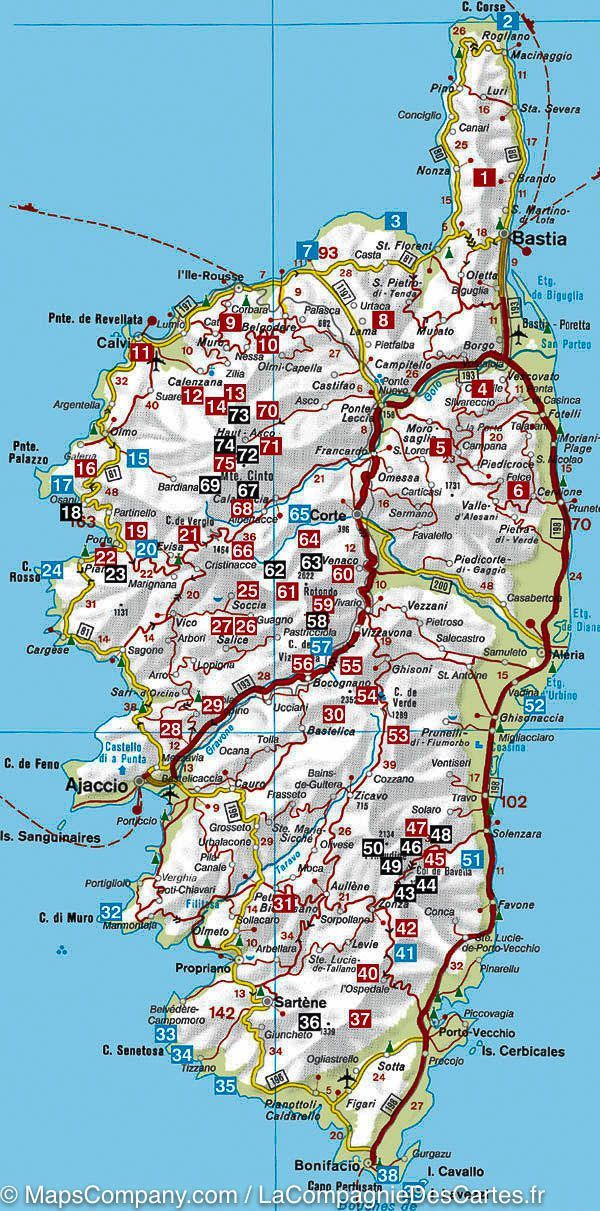 carte de corse - Image
