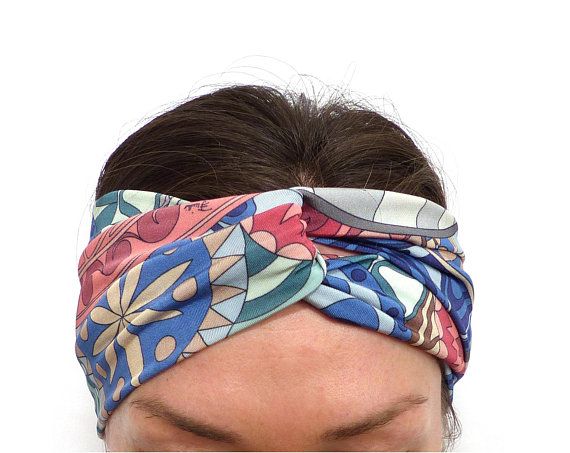 Une Rose et Noir Motif Fleuri Soyeux Bandana Type Head Band