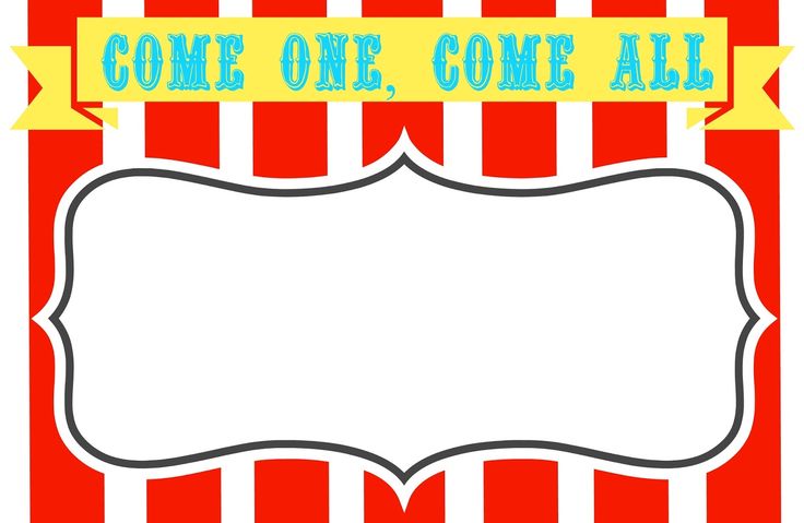 Printable Circus Templates | 14 blank circus invitations templates free . Free cliparts that you ...