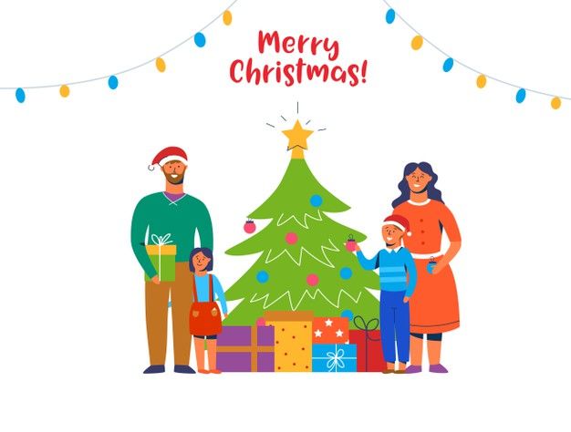 Happy Family Decorating Christmas Tree Winter Holidays Characters At Home With Gifts Pas And Children Together Celebrating New Year Decorations Dress Holiday Ilrations - A Family By Decorating Christmas Tree At Home Happy Family Decorating Christmas Tree Winter Holidays Characters At Home With Gifts Pas And Children Together Celebrating New Year Decorations Dress Holiday Ilrations - A Family By Decorating Christmas Tree At Home