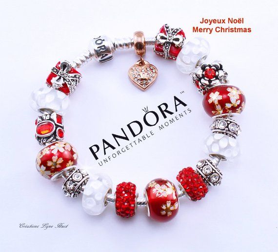 Joyeux Noël- Bracelet PANDORA argent sterling 925 avec tous les ... Joyeux Noël- Bracelet PANDORA argent sterling 925 avec tous les ...