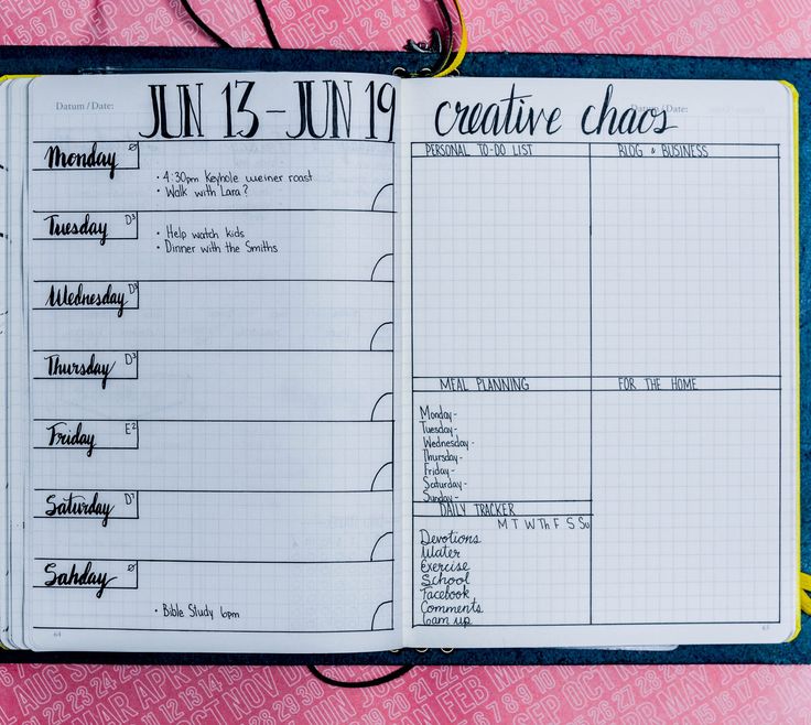 simple minimalist style weekly planner pages you can make daily meal plan template