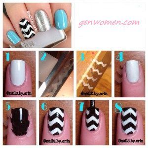 Best 25 Chevron Nail Tutorials Ideas On Pinterest Diy Nails How To Do Chevron Nails Visual Step By Instructions