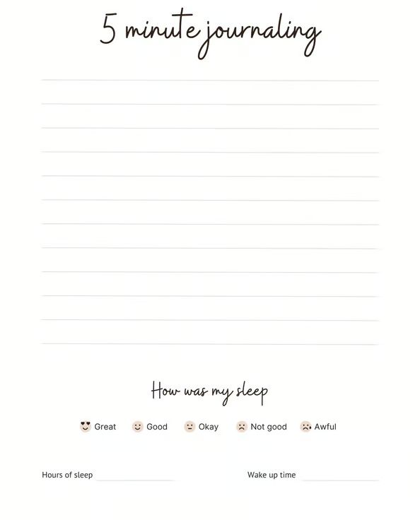 Free Printable Journal Sheets Free Printable Journal Sheets