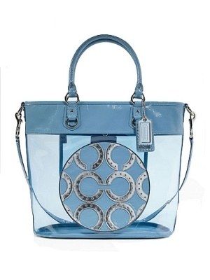 15 Transpa Bags For Spring Fashion Bag Coach Julia Transpa Op Art Logo Tote 348