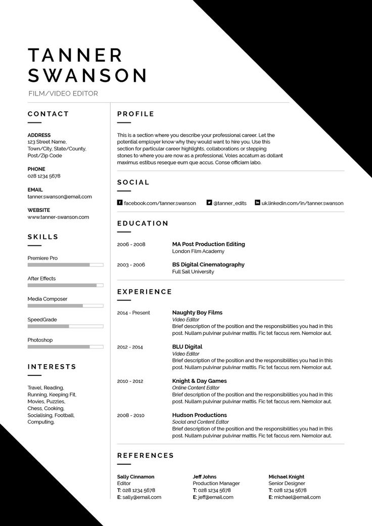 107 best CVs Résumés and Cover Letters images on Pinterest - resume templates microsoft word 2003 107 best CVs Résumés and Cover Letters images on Pinterest - resume templates microsoft word 2003