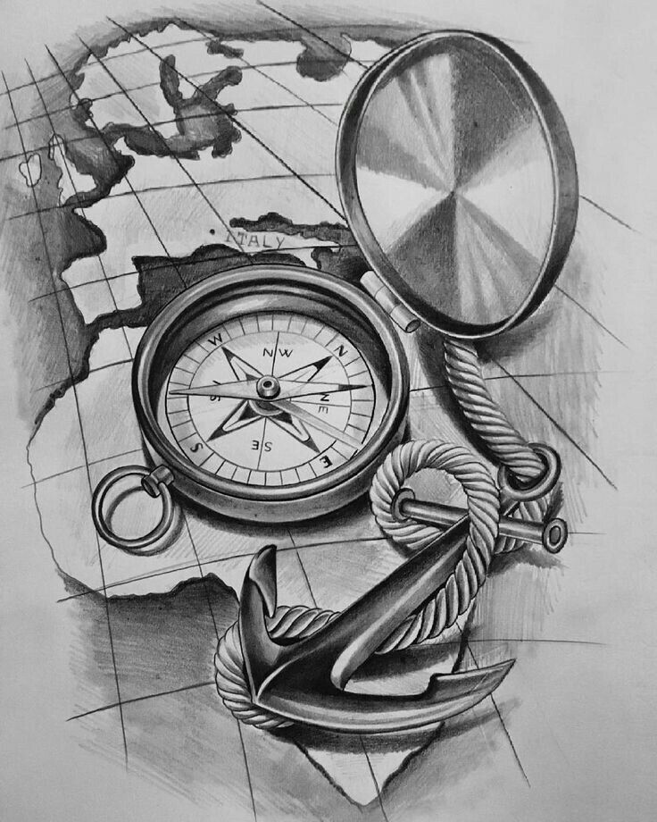 Compass Tattoo Line Drawing : Best compass tattoo design ideas on pinterest