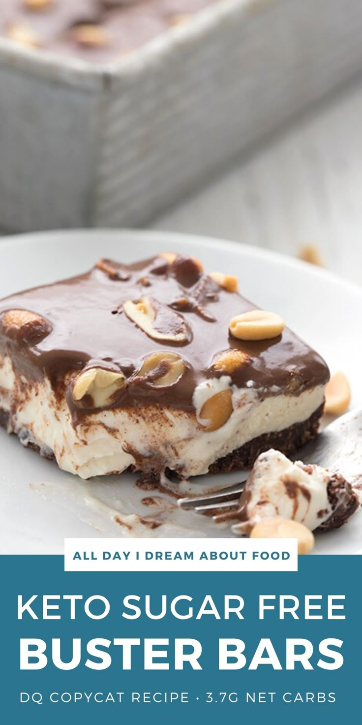 Easy Sugar Free Ice Cream Cake - All Day I Dream About Food