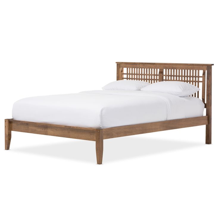 baxton studio loafey mid century modern solid walnut wood window pane style full size full size platform bedplatform - Platform Full Size Bed Frame baxton studio loafey mid century modern solid walnut wood window pane style full size full size platform bedplatform - Platform Full Size Bed Frame