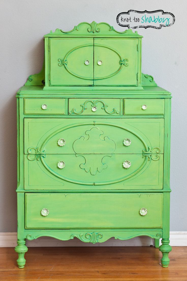 882 Best Paint It Annie Images On Pinterest Furniture Redo This Vintage Dresser Received A Sy Granny Smith Green Custom Color Of Antibes English