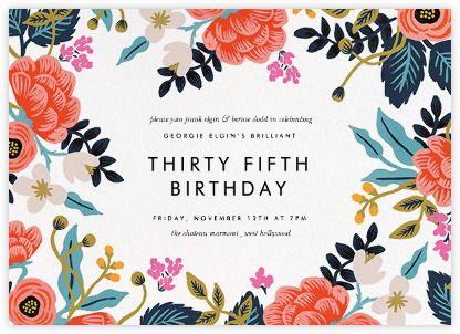 birthday invetation card