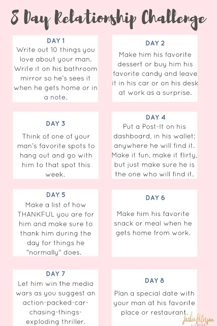 8 Day Relationship Challenge Valentine's Gift Guide for Him
