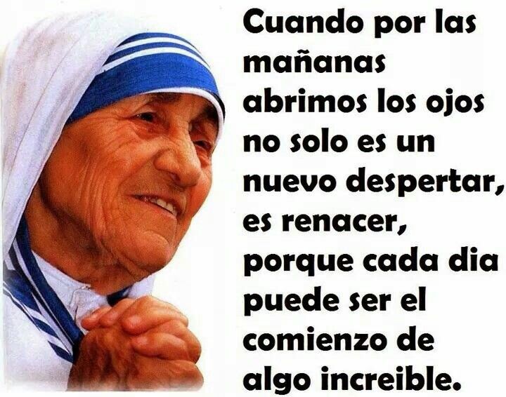 Madre Teresa. | Frases de la madre teresa, Frases inspiradoras y Madre
