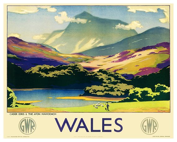 Original Illustration Anglesey Travel Print Set 6x North Wales Travel Posters Original Illustration Anglesey Travel Print Set 6x North Wales Travel Posters