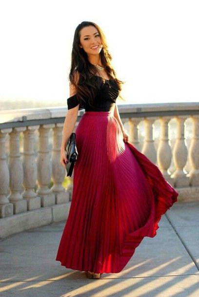 Get the dress for $42 at chicwish.com - Wheretoget | Red pleated ...