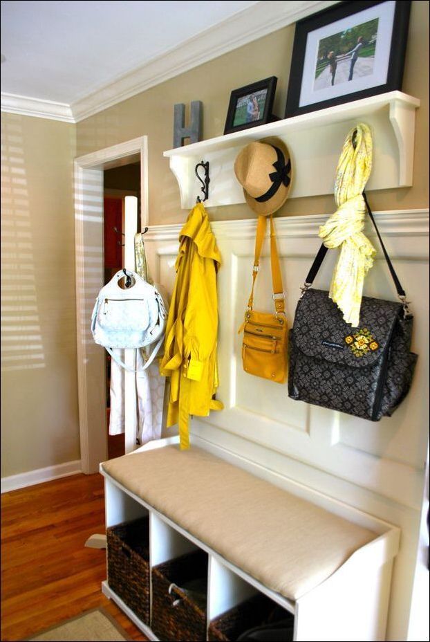 Monterey Wall Mounted Coat Rack In White