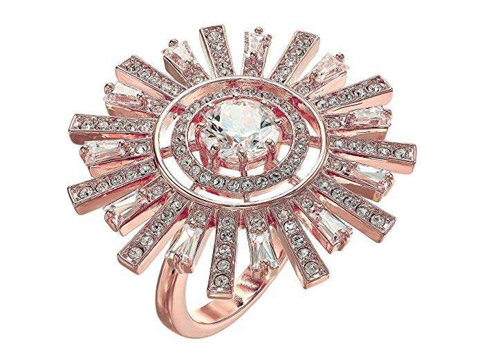 EVER FAITH Rhinestone Crystal Halloween Gothic Style Spider Web Teardrop Brooch