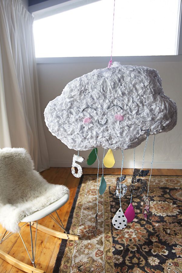 Lalaloopsy Cloud Pull String Pinata · How To Make A Piñata · Home + DIY on  Cut Out + Keep