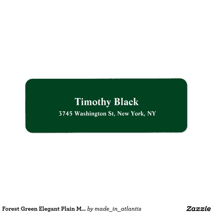 green address labels
