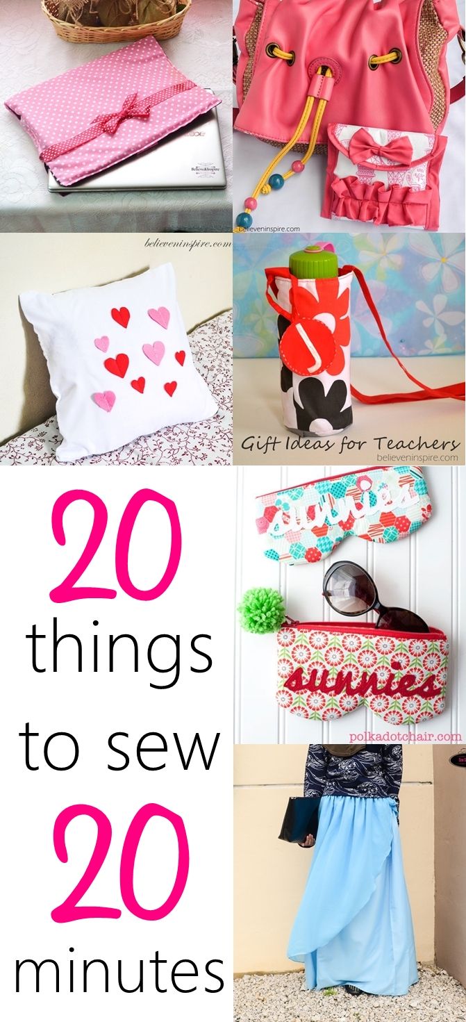 20 minutes Sewing Projects. Sharing sewing project ideas that take only 20 minut… 20 minutes Sewing Projects. Sharing sewing project ideas that take only 20 minut…