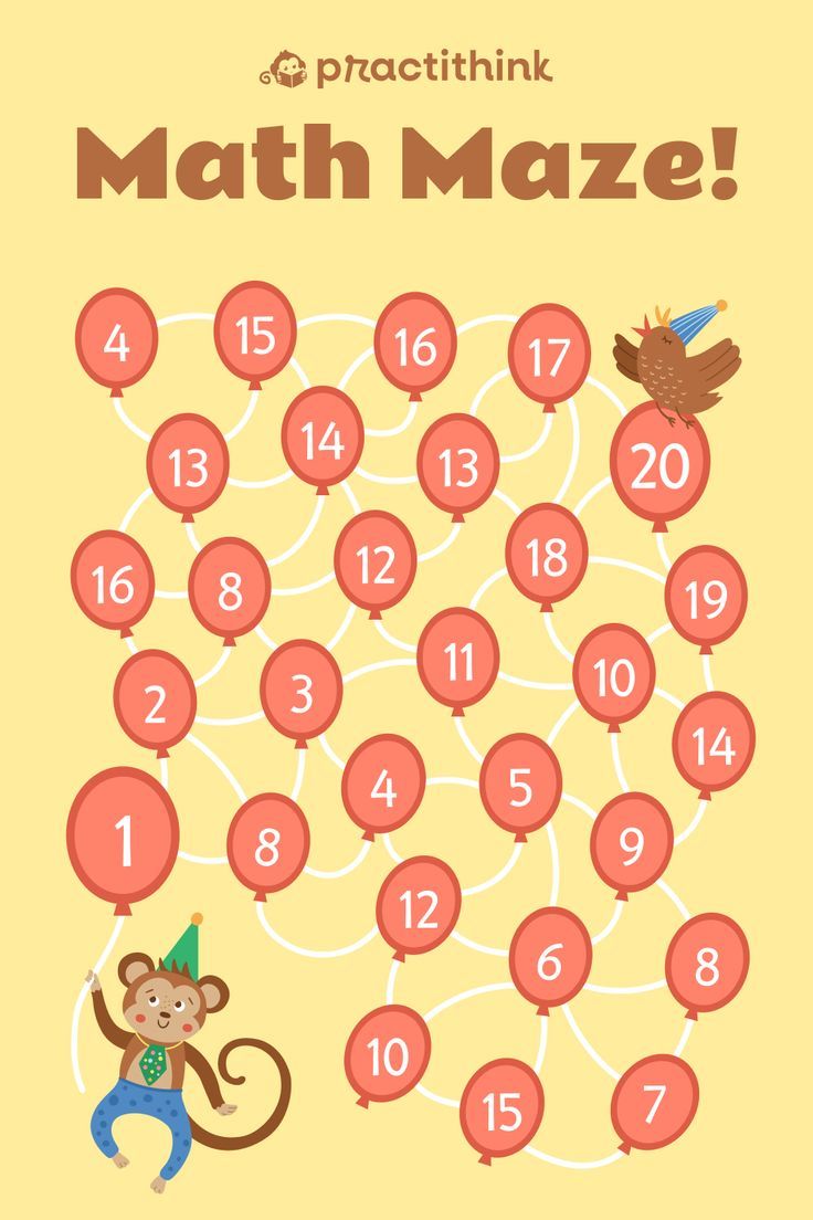 Math maze! Solve this problem Worksheets Math, Educational games for