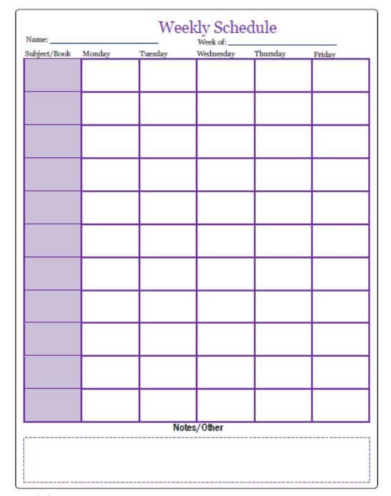 pin by kayla perry on preschool weekly planner template simple