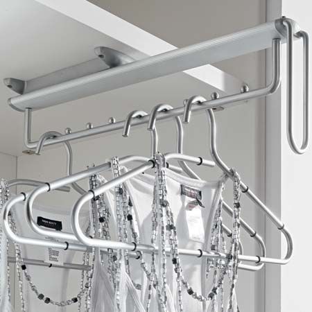 Pull Out Clothes Hanger Rail Under Mounted In 2019 Storage Pull Out Clothes Hanger Rail Under Mounted 807 45 220